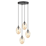 Emibig ripplamp Astral 4, must/kuldne