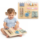 Mamabrumi puidust Montessori tegevustahvel 6 elemendiga, 30 &times; 24 cm