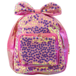 Laste roosa glitteriga seljakott 22 cm, 2,8 l