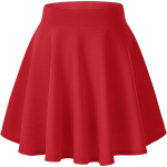Naiste miniseelik, alt laienev, A-l&otilde;ikeline, elastne, elegantne, punane, XL, XL