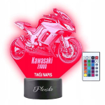 3d Led Kawasaki Z1000 mootorrattalamp &ndash; isikup&auml;rastatud kingitus