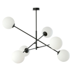 Emibig ripplamp Linear 6, must/valge
