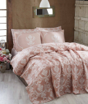 L'essentiel Maison p&auml;evateki ja padjap&uuml;&uuml;ri komplekt Pure, 160x230 cm, puuder-/valget v&auml;rvi