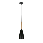 Candellux ripplamp Trosa 50101264, musta/puidu v&auml;rvi