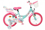 Lasteratas Volare Unicorn, 16", roheline/roosa