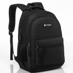 Ergonoomiline linna-, kooli- ja reisiseljakott Peterson, must, 25 l