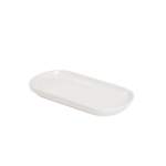 Homla ovaalne serveerimistaldrik Famelio, valge, 30x14 cm