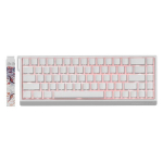 Juhtmega m&auml;nguklaviatuur FGG Madlions MAD68 HE RGB, Inglise (US), valge v., FGG Madlions MAD68 HE RGB - US Layout - Magnetic Amber Pro Switches - Pure White (Balta) Magnetinė Žaidimų Klaviatūra