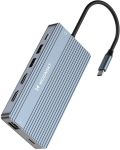 Wozinsky Wds03y5s Usb-c Hub 14in1 Alumiinium 3 Monitorid 4k 10gbps 100w