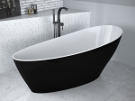Vonia Besco Keya Matt Black&White, su Klik-klak White valomu i&scaron; vir&scaron;aus