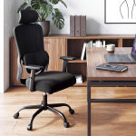 Kontoritool 71x72x125 cm must, ergonoomiline