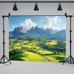 Kevadised M&auml;ed Fototaust - Vastupidav Pol&uuml;ester Seinapannoo, 39inch*59inch/100cm*150cm