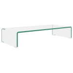 Monitori hoidja Vidaxl Klaasist monitori/teleri alus 70x30x13 cm