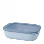 Mepal Cirqula 2000ml ristk&uuml;likukujuline toidu s&auml;ilituskarp, Nordic Blue