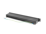 Lanberg PPS5-1024-B Patch Panel 24-Port 1U 19-Inch Cat.5e FTP Shielded Black