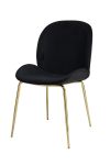 2 tooli komplekt Charlize 110, musta/messingi v&auml;rvi