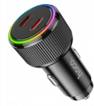 Autolaadija Hoco 2x Usb-c Pd Qc 50w Nz14b must