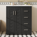 Vannituba kapp valamuuga, MDF, 76x46,5x85,5 cm, 1 tk