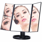 LED-valgustusega meigipeegel Rivex V374, must