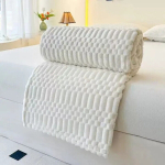 Eurofirany voodikate &ndash; pleed KFM-01, 200x220 cm, valge