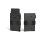 Yelvio VSS1 RFID- ja NFC-kaitsega Pop Up kaarditasku sularihmuga, &otilde;huke minimalistlik kaarditasku, Onyx Must