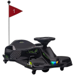 Laste kart HOMCOM, 12 V, 3&ndash;8 km/h, must