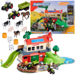 Majorette - Farmyard + 3 Vehicles (8503009000), uniwersalny