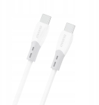 Laadimisjuhe Dudao L25SC USB-C to USB-C 60W 1.0m valge