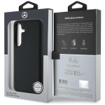 Mercedese magnetiline &uuml;mbris SAMSUNG GALAXY S25-le, horisontaalsed kumerused, s&uuml;vistatud mustriga
