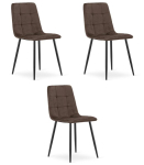 3-osaline s&ouml;&ouml;gitoolide komplekt Kara, pruun/must
