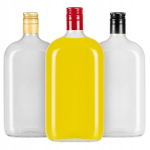 5x Classic flat 500ml pudel veini, lik&ouml;&ouml;ri + korgi jaoks