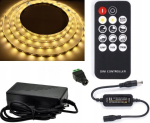 Led riba komplekt 4m, 240 Led, soe valge, puldiga