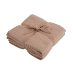 Musliinist m&auml;hkmete komplekt Markland Dark Sand, 65x65 cm, 0+ kuud