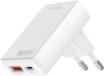 4SMARTS FLATPLUG DUOS 20W USB-C USB-A telefonilaadija