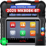Diagnostikakott - AUTEL - MK808K-BT - Kahepoolne diagnostika - 3000+ aktiivset testi - Traadita Bluetooth