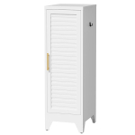 Valge metallist riidekapp, 38 &times; 45 &times; 120 cm, riidepuutoru, 4 topeltkonksu, teraskorpus, magamistuppa ja kontorisse