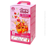 Mullitee komplekt 3 inimesele - maasika roheline tee mango plahvatavate boba-p&auml;rlitega, O's Bubble, 3 &times; 80 g
