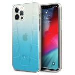 Mercedes MEHCP12MCLGBL iPhone 12/12 Pro 6,1 sinine l&auml;bipaistev kaitse&uuml;mbris Transparent Line