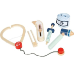 M&auml;ngu imitatsioon - SMALL FOOT COMPANY - Arsti m&auml;ngukomplekt - 6 tk - Puit - 3-8-aastastele lastele