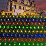 LED dekoratiivv&otilde;rk tulede kardin veekindel 8 režiimi 150x150 cm