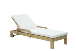 Puidust aialamamistool padjaga Marigold, 184x73x87 cm, pruun