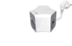 Pikendusjuhe laadija 2m. 3 pesa + usb-a ja usb-c