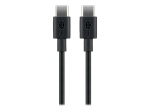 Goobay USB-C laadimis- ja s&uuml;nkroonimiskaabel, 66318, 1 m, 3 A, must, 24 pin USB-C - isane