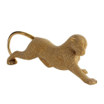 Kuldne leopardifiguur 33x9x12 cm pol&uuml;estervaigust &ndash; ELDO, 33 x 9 x 12 cm