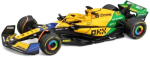 Bburago F1 McLaren MCL38 Oscar Piastri Monaco GP 2024 mudel, 1:43