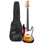 Rebel JB-t&uuml;&uuml;pi basskitarr (Sunburst)