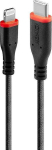 Lindy kaabel Lightning USB-C 31286 1m, must, USB 2.0, MFi, PD 2.0, tugevdatud aramiidi ja HMPE-ga, 100000 painutust