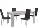 S&ouml;&ouml;gitoam&ouml;&ouml;bli komplekt Notio Living Lori 160/Barak, hall/must