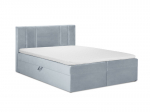 Voodi Mazzini Beds Afra 200x200 cm, helesinine
