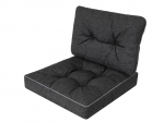 Patjade komplekt toolile Emma Tech 60 cm, must